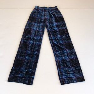 Zara Woman Velvet Plaid Pants XS